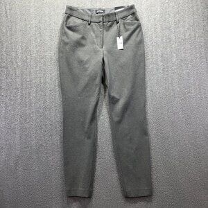 Express Pants Womens 10R Gray Skinny High Rise Dress Work Ankle Career Office